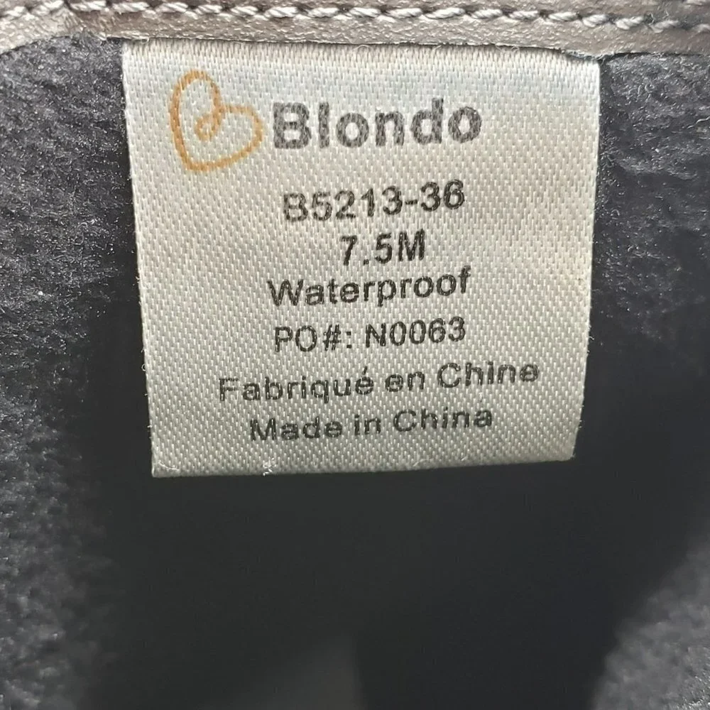 Blondo Lacey Wedge Bootie Womens‎ 7.5 Gray Waterproof Suede B5213-3